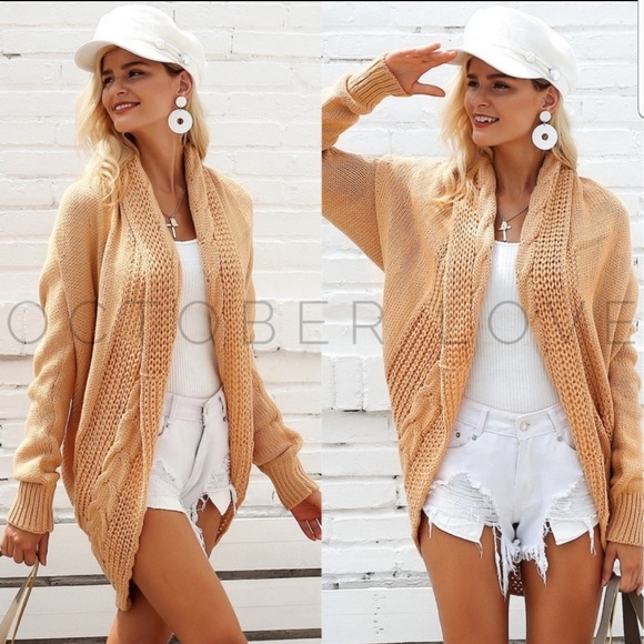 October Love Sweaters - DONATED ♥️Cable Knit Cardi- NEW PIC WITH COLOR!!!